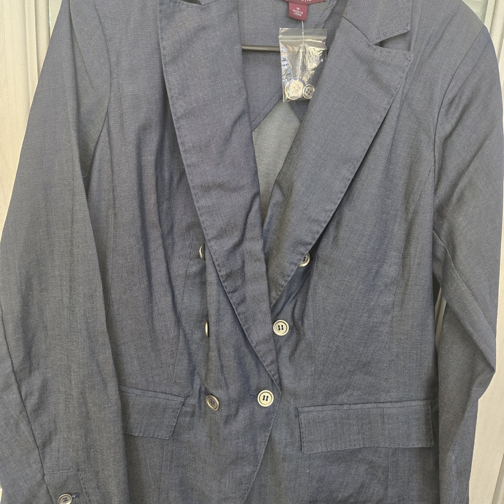 Jessica London Elegant Blue Blazer